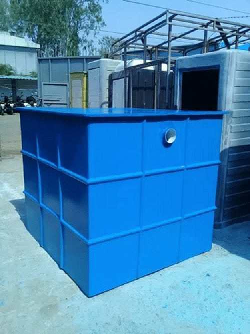 Blue FRP Bio Digester Tank, Capacity: 300 Ltr