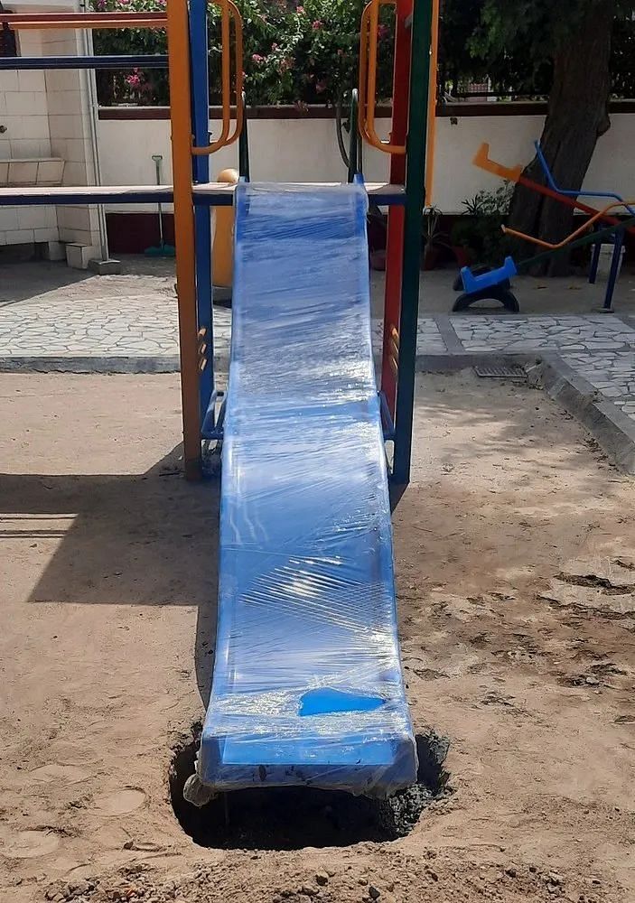 Blue Frp Wave Slide