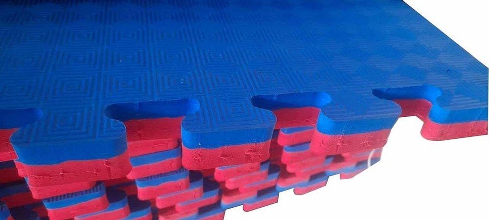 Blue Matte Gym Foam Floor Tiles, Thickness: 15 mm