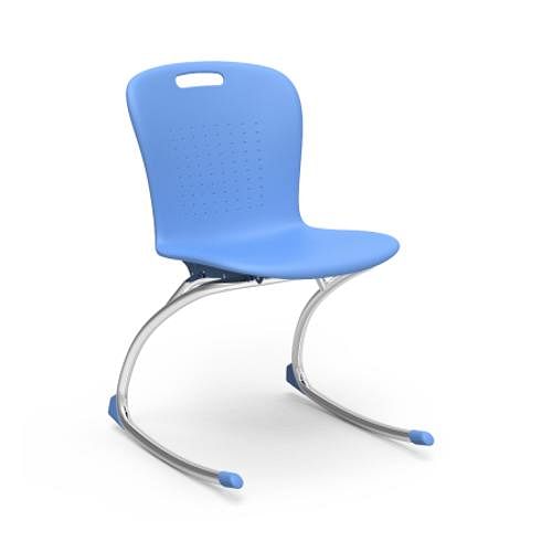 Blue Mild Steel and Plastic Student Chair