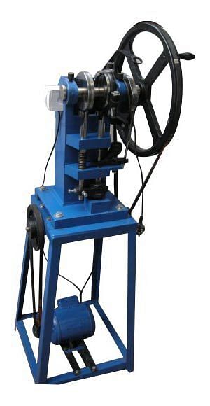 Blue Motorized Tablet Making Machine