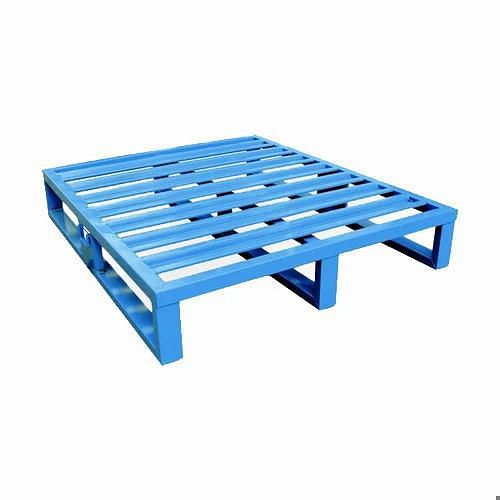 Blue, Orange Metal Pallet, Capacity: 300 - 500 Kg