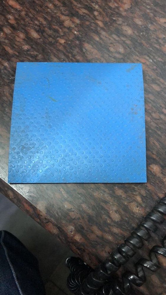 Blue Plain Electrical Insulating Rubber Mats, Thickness: 2 mm