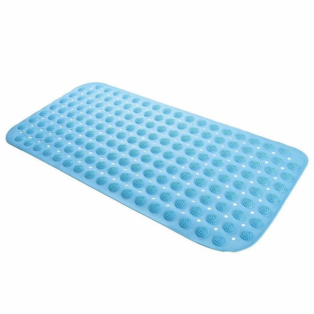 Blue Rubber Eston Anti Slip Bath Mat, Packaging Type: Bundle, Size: 88*58 cm