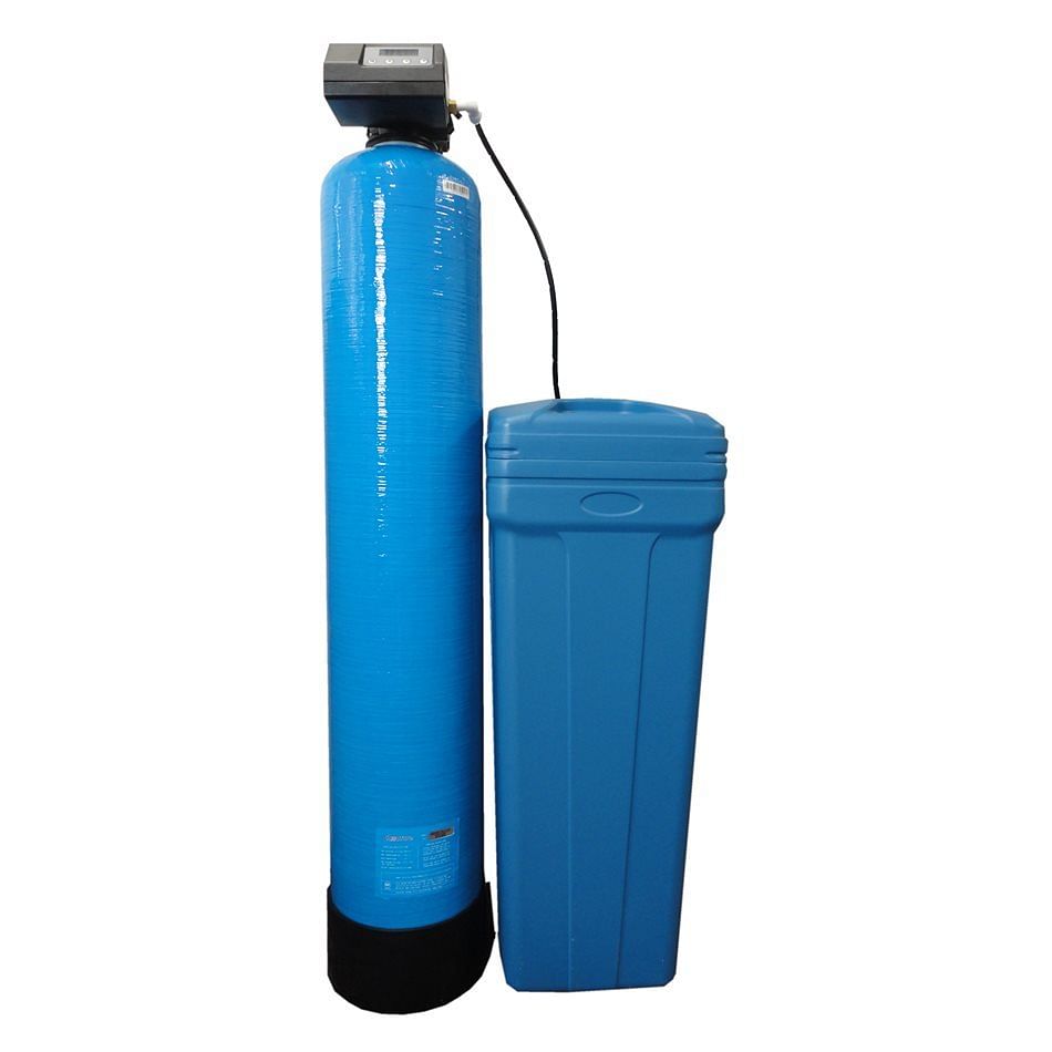 Blue Semi-Automatic Water Softeners, Vertical