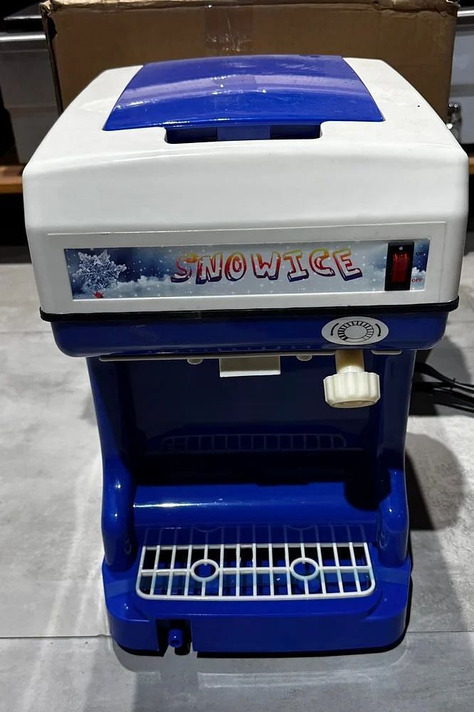 Blue Shaved Ice Machine