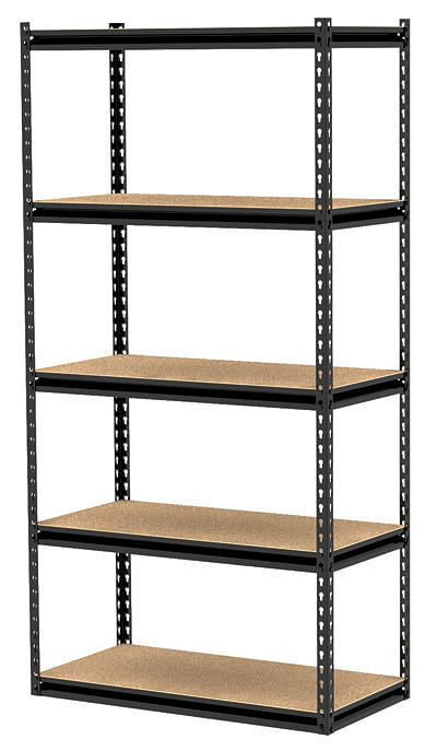 Blue Slotted Angle Shelves Rack, for Office