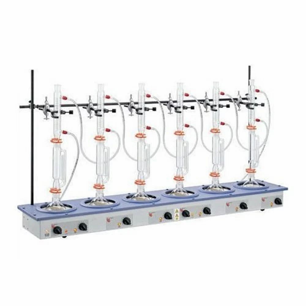 Blue Soxhlet Extraction Apparatus, For Laboratory Usage