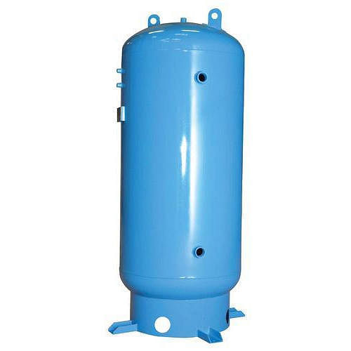 Blue Vertical Air Receiver Tank