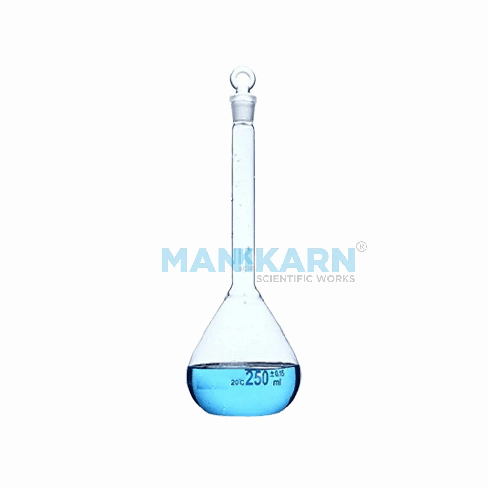 Borosilicate Glass Transparent MANIKARN Volumetric Flask, For Chemical Laboratory, Capacity: 10ml To 5000ml