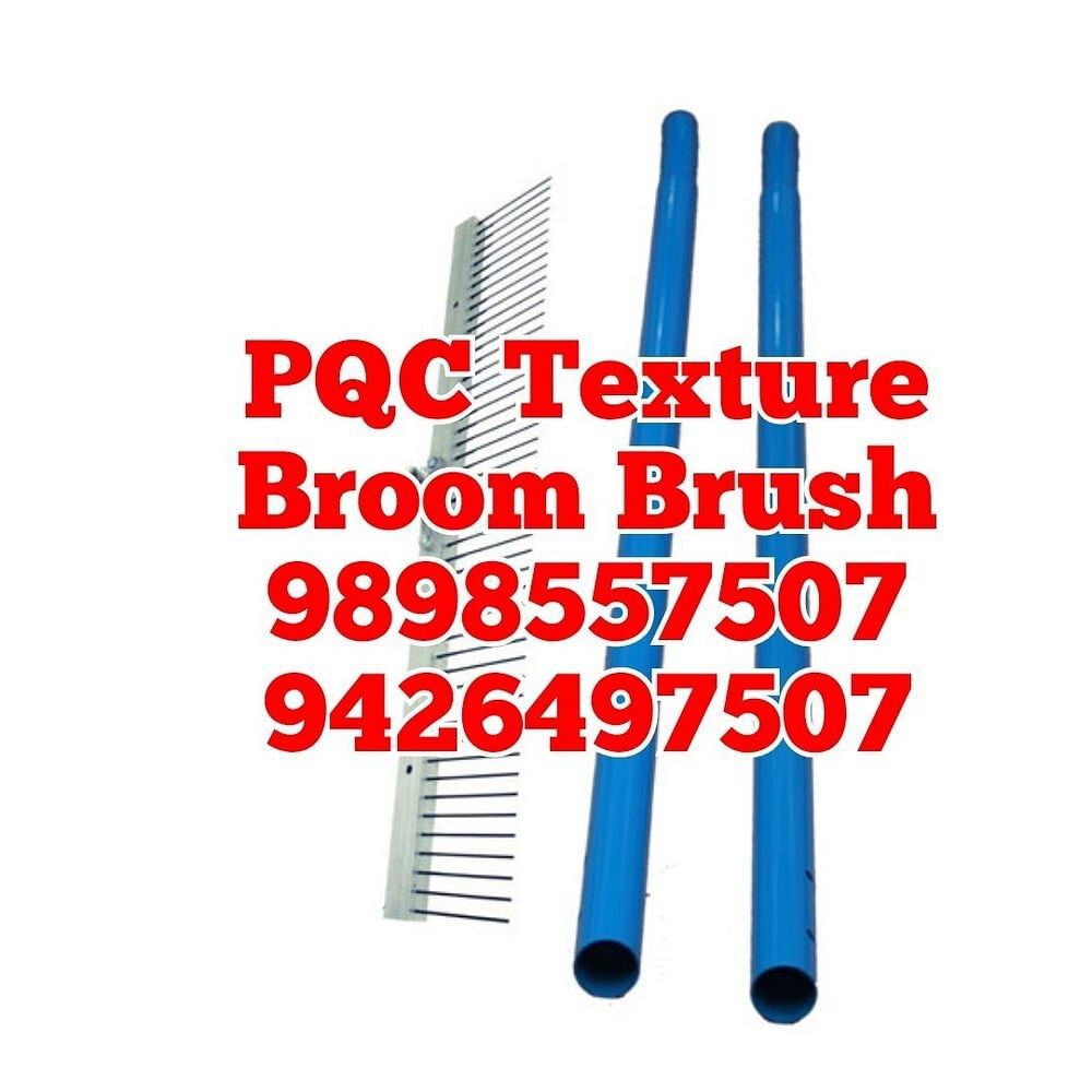 Brass Alluminium PQC Texture Broom Brush, For Industrial, 24 Inch