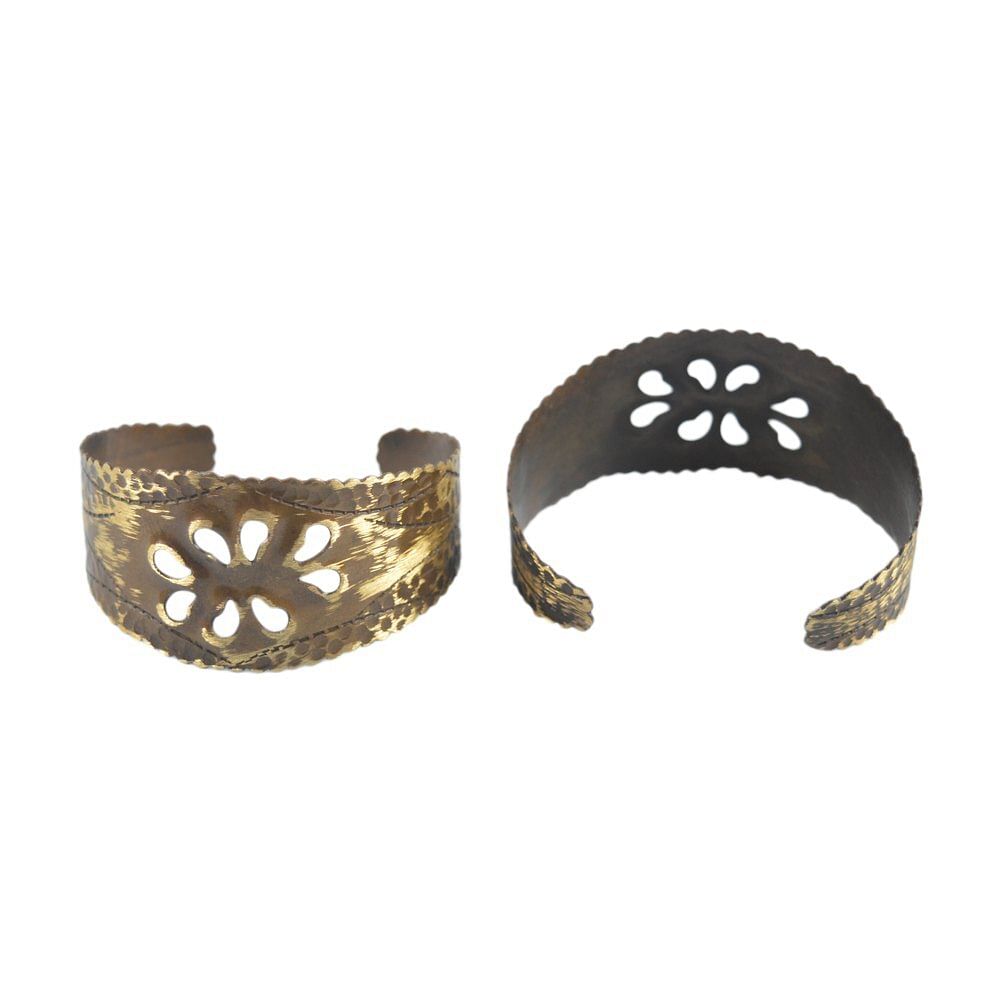 Brass Antique Round Metal Bracelet