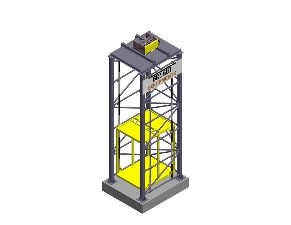 Bright Industrial Goods Lift, Capacity: 3-4 Ton, Maximum Height: 40 Ft