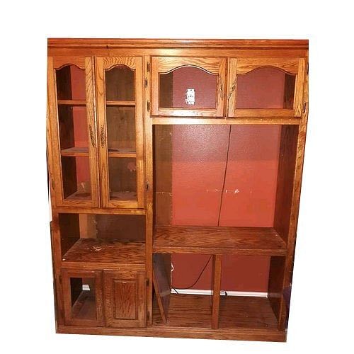 Brown Free Unit Wooden LCD TV Cabinet