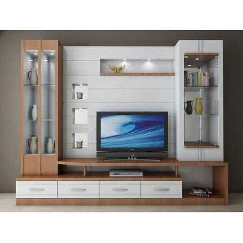 Brown Wall TV Unit, Warranty: 3 Year