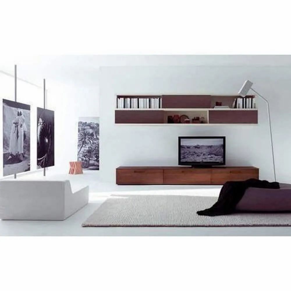 Brown Wooden TV Unit