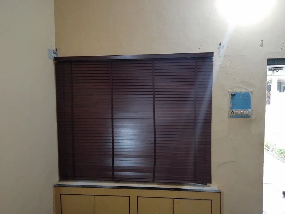 Brown Wooden Window Blinds