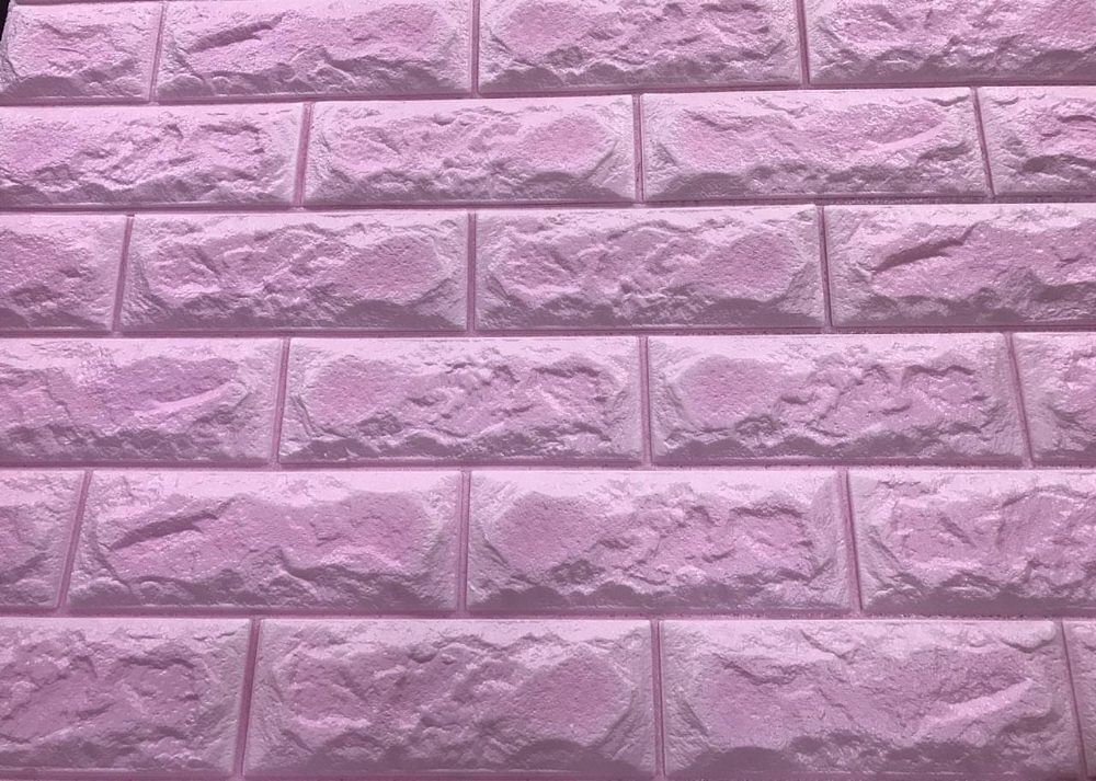 Burhani Furnishings Plain 3D Foam Wall Paper, Bricks Effect, Size: 2.25ft By 2.5ft