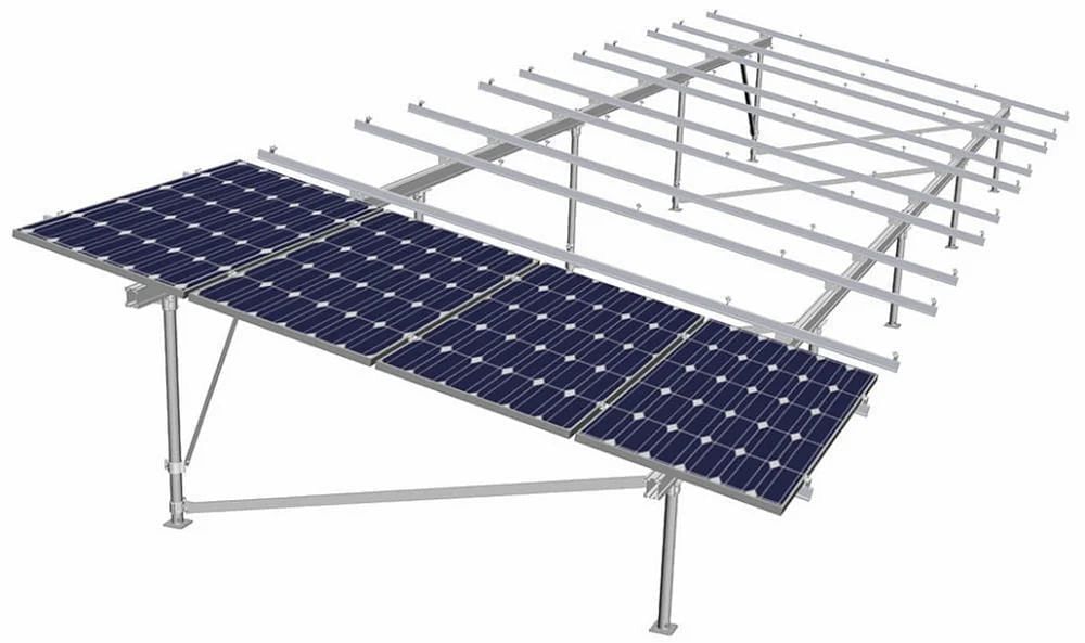 C Channel Galvanized Iron Solar Mounting Structure, Thickness: 0.8 mm, Size: 8 X 6 X 3 Feet