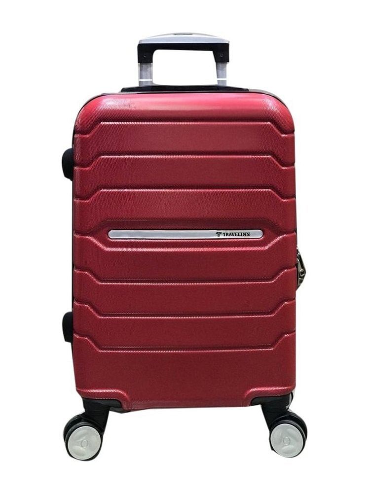 Camry Castor Wheels Red Trolly Bag, For Travelling, Size: 20x24x28 Inch