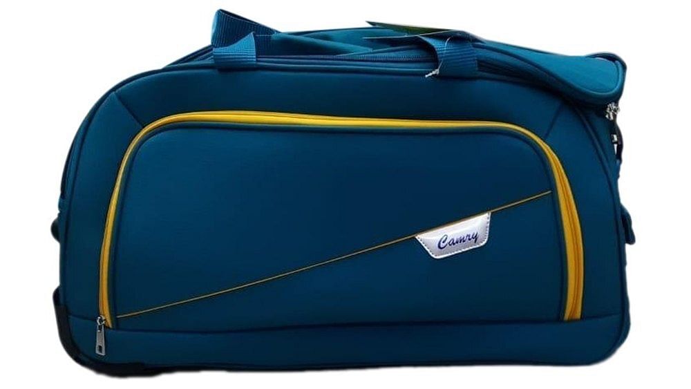 Camry Matty Sky Blue Duffle Bag, For Travel, Size/Dimension: 20x24x28 Inch