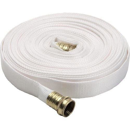 Canvas 50 Mm White Fire Fighting Hose Pipe, 110 Psi