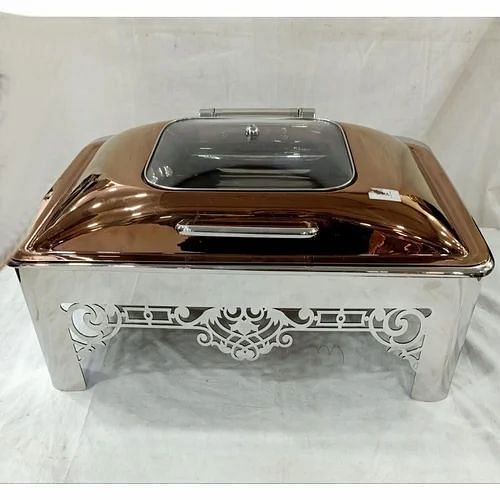 Capacity: 6 Litre Rectangular 6L Catering SS Chafing Dishes