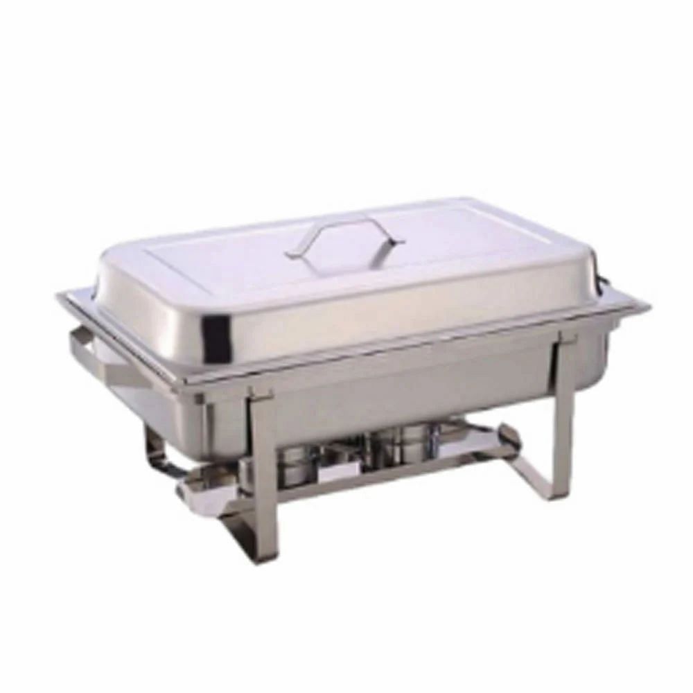 Capacity: 6 Litre Silver Chafing Dish Food Warmer, For Restaurant