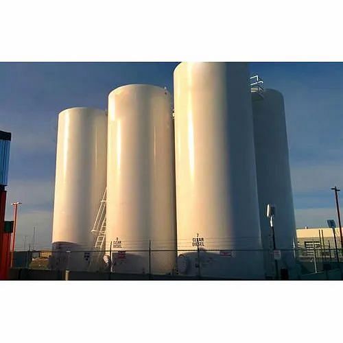 Carbon Steel White Vertical Storage Tank