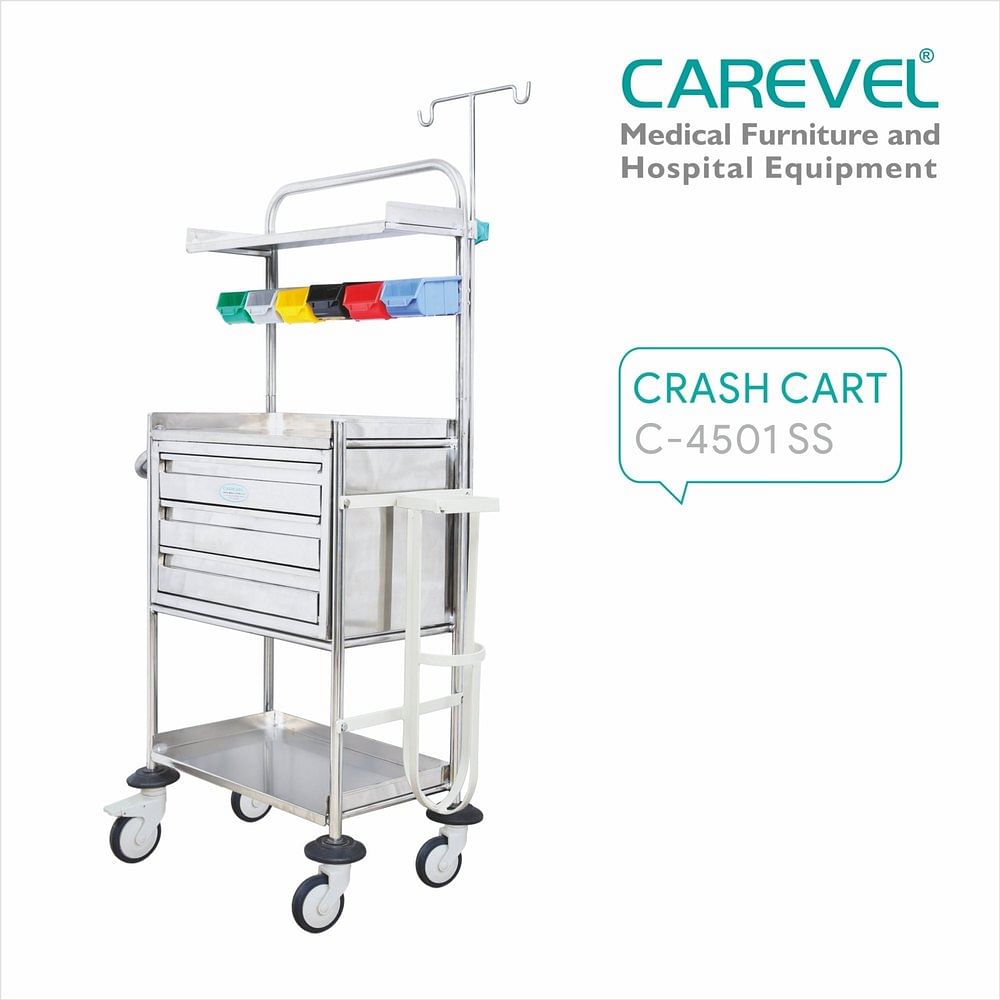 Carevel C 4501 SS Crash Cart