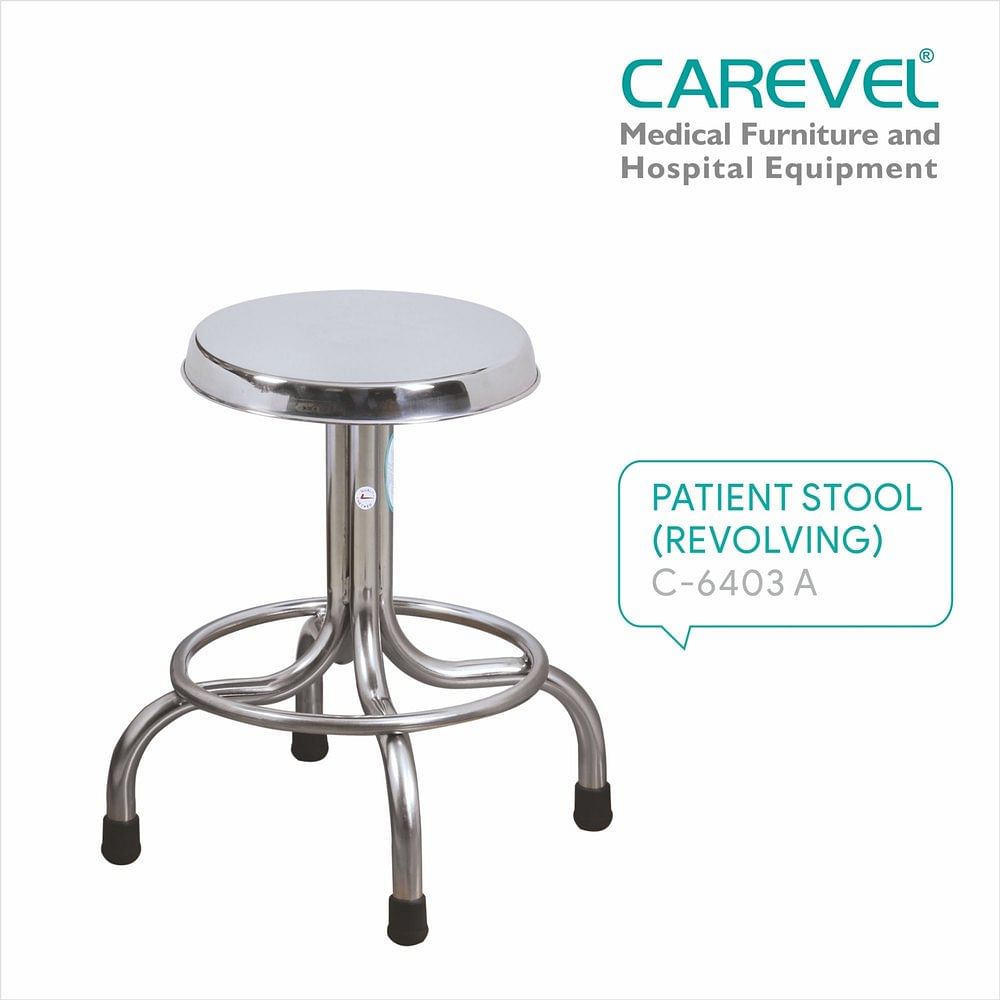 Carevel C 6403 A Revolving Patient Stool, Polished