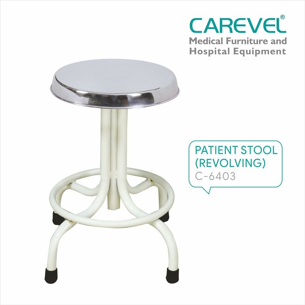 Carevel C 6403 Revolving Patient Stool, Polished