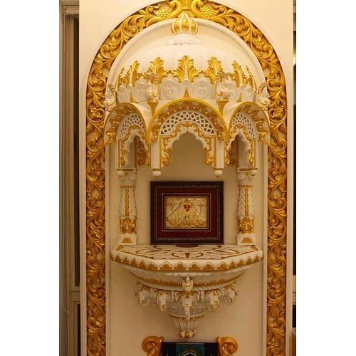 Carved Marble Temple, Size: 36X18X48