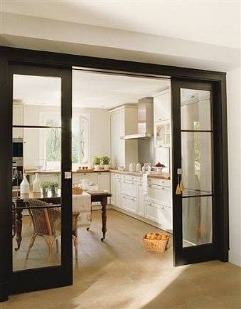 Casement,Sliding L Handle UPVC Kitchen Doors