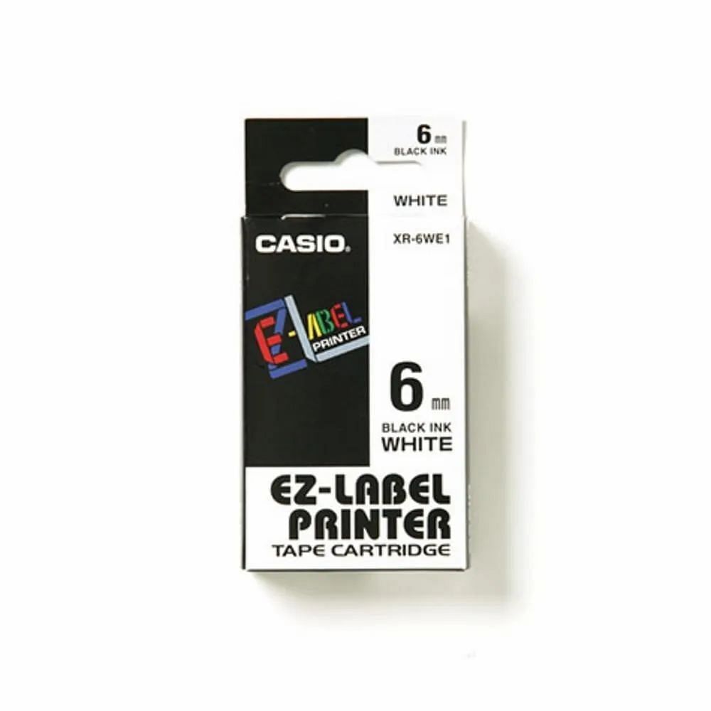 Casio 6mm Black On White, For Printing Industry, Model Name/number: Xr-6we1