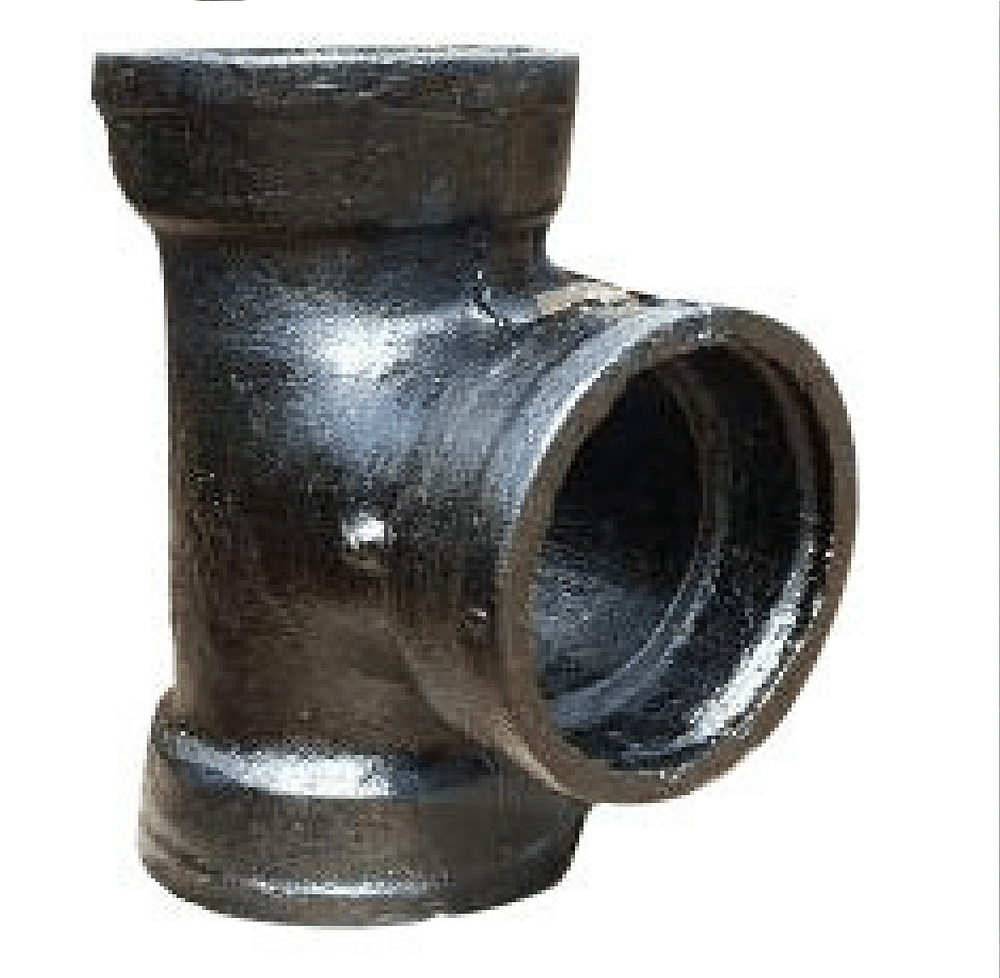 Cast Iron Reducer Door Tee, Size: 3 inch