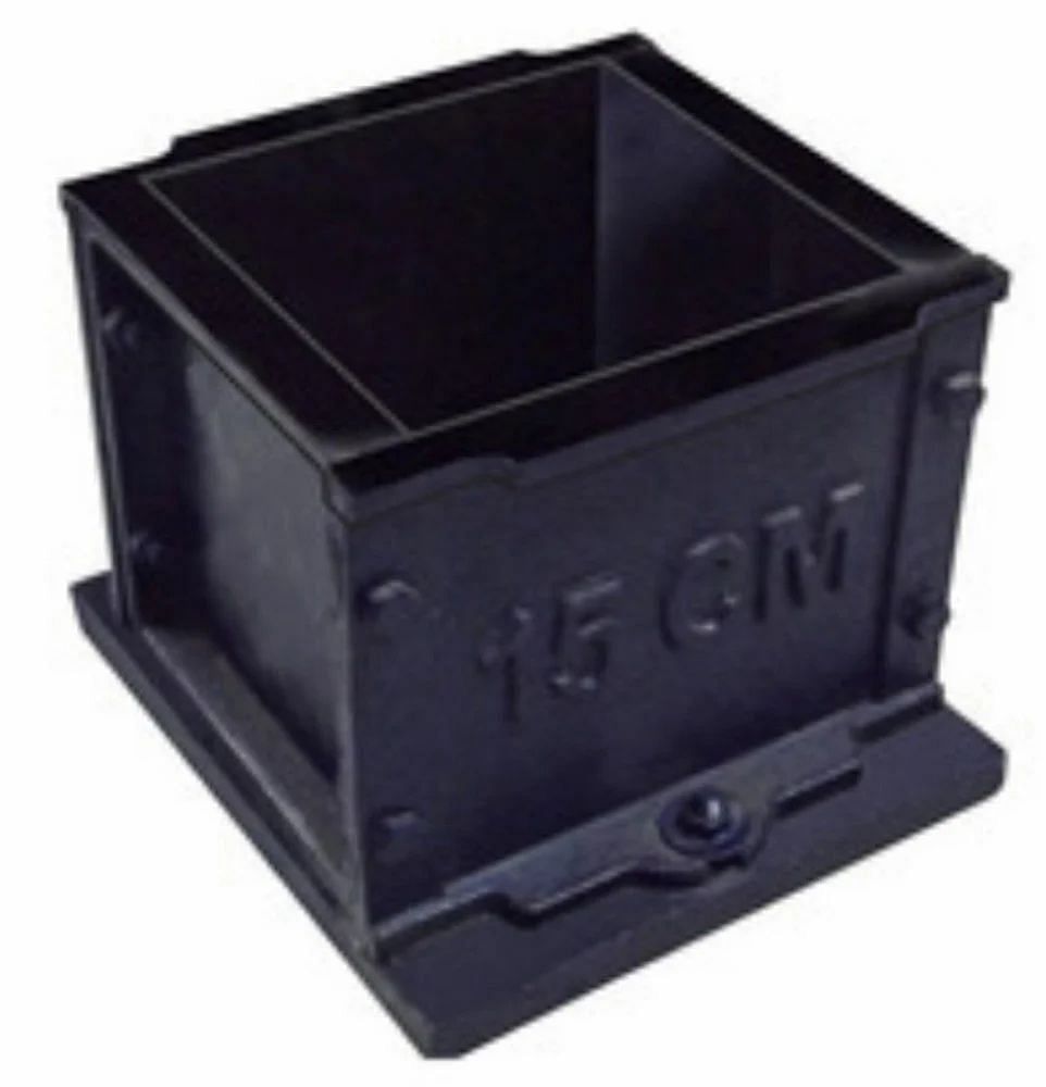 Cast Iron Stainless Steel/ Mild steel Cube Mould 15 cm, Size: 50 mm