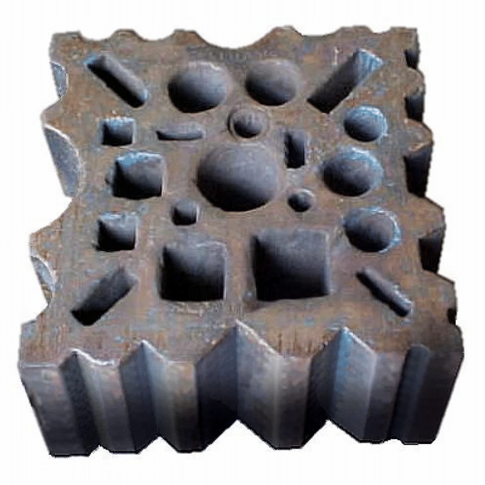 Cast Iron Swage Block, 12x12x5, Dimension: 8*8*4 inches