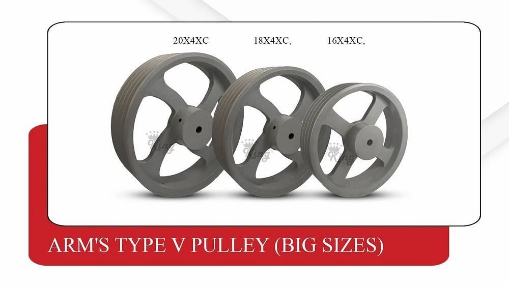 Cast Iron V Belt Pulley - ""King"" Brand Only