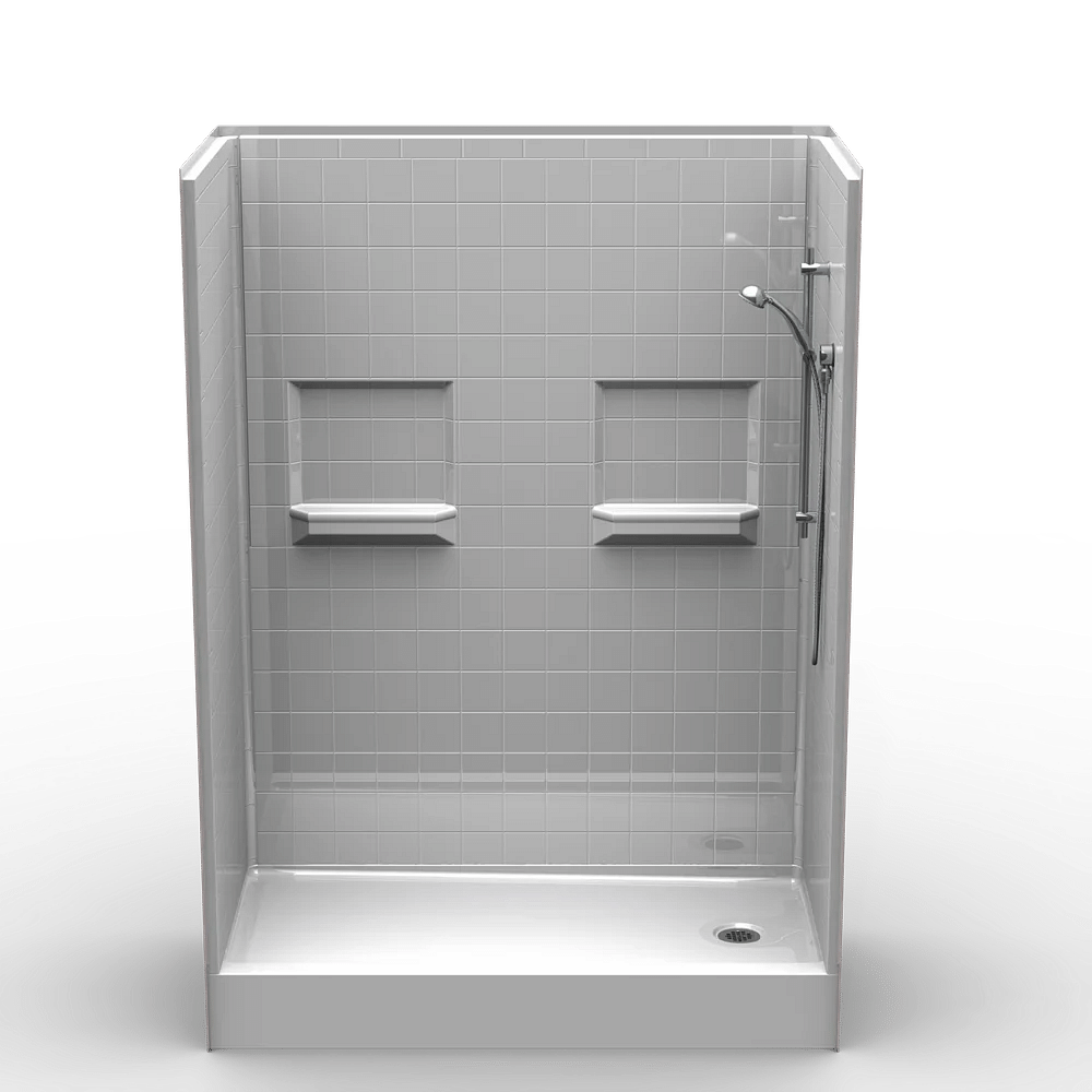 Cera Rectangle Frp Shower Cabin, White