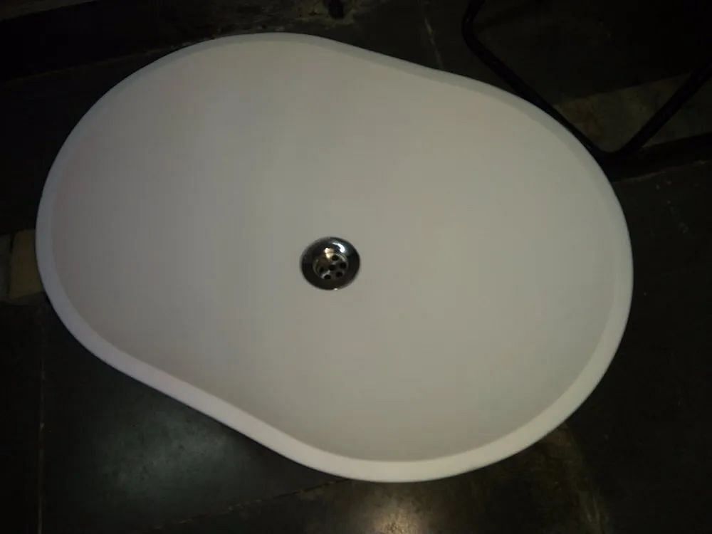 Ceramic Corian Oval Washbasin