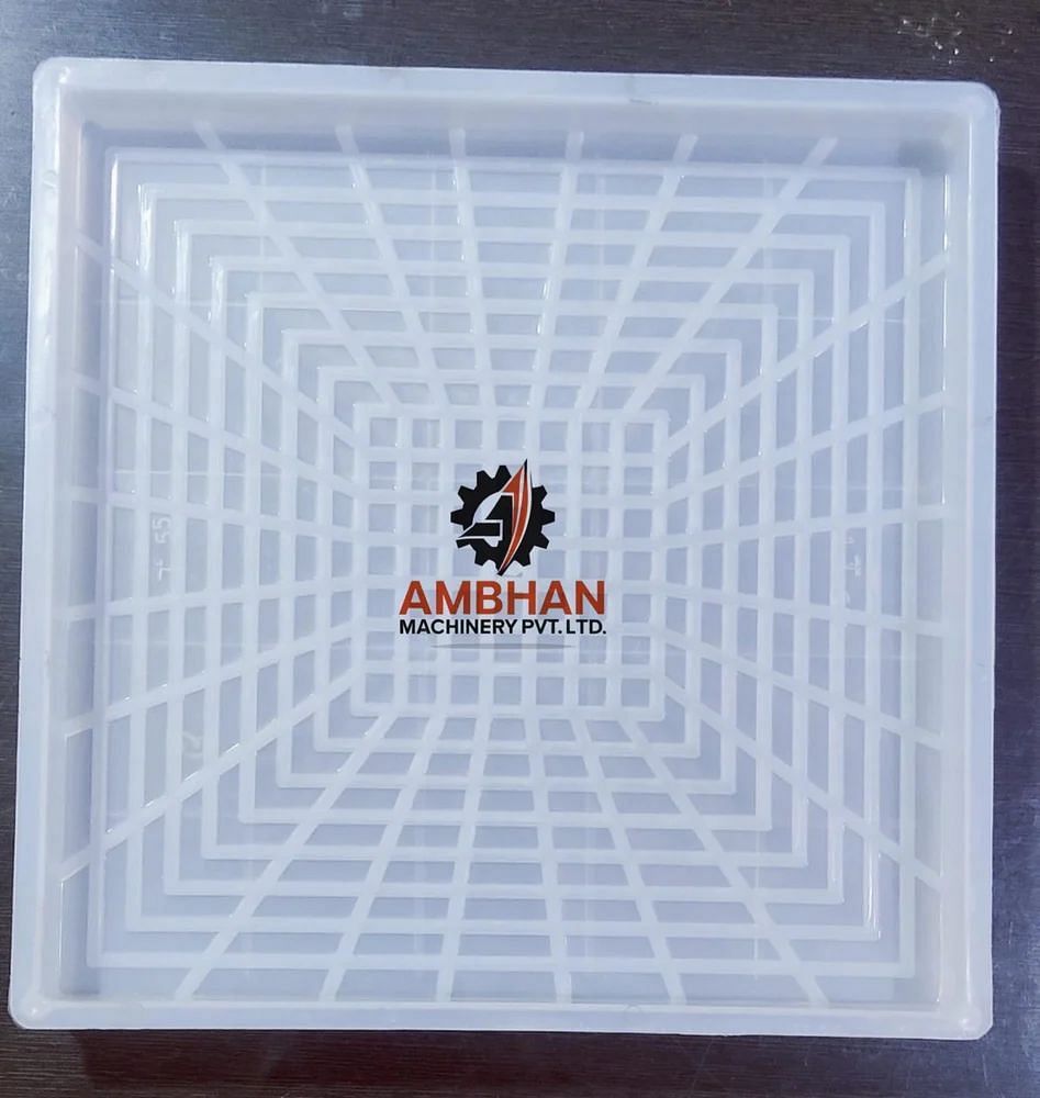 Chequerd Silicone Plastic Chequered Tile Mould, For Making Tiles