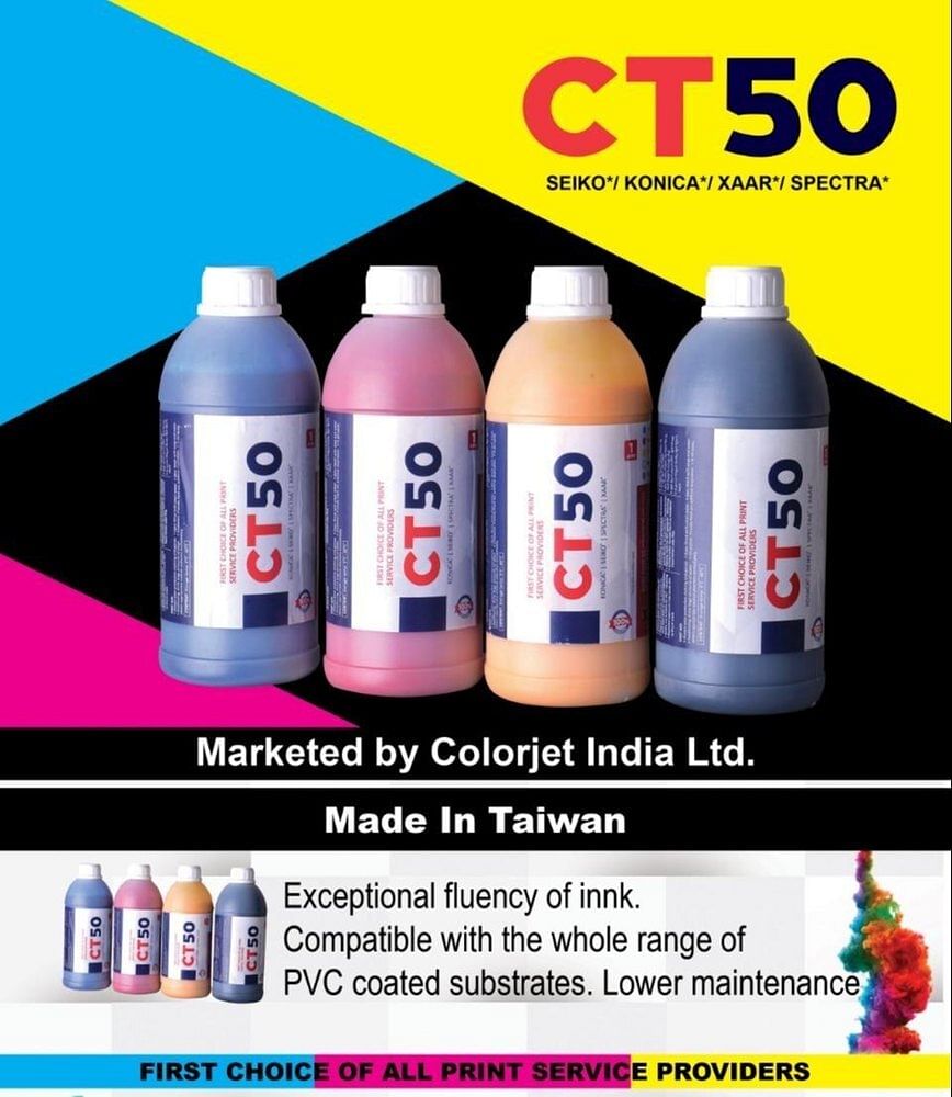 CMYK colorjet ToYo Flex Printing Solvent Ink, Packaging Size: 1 ltr