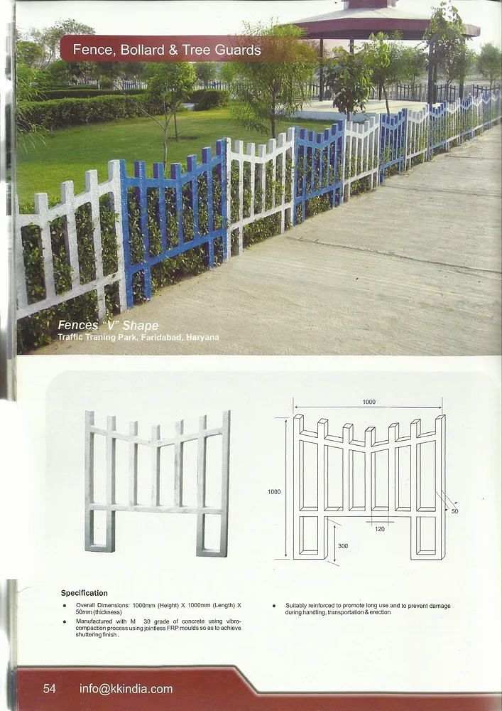 Color Coated Precast Tree Guard FRP Mould