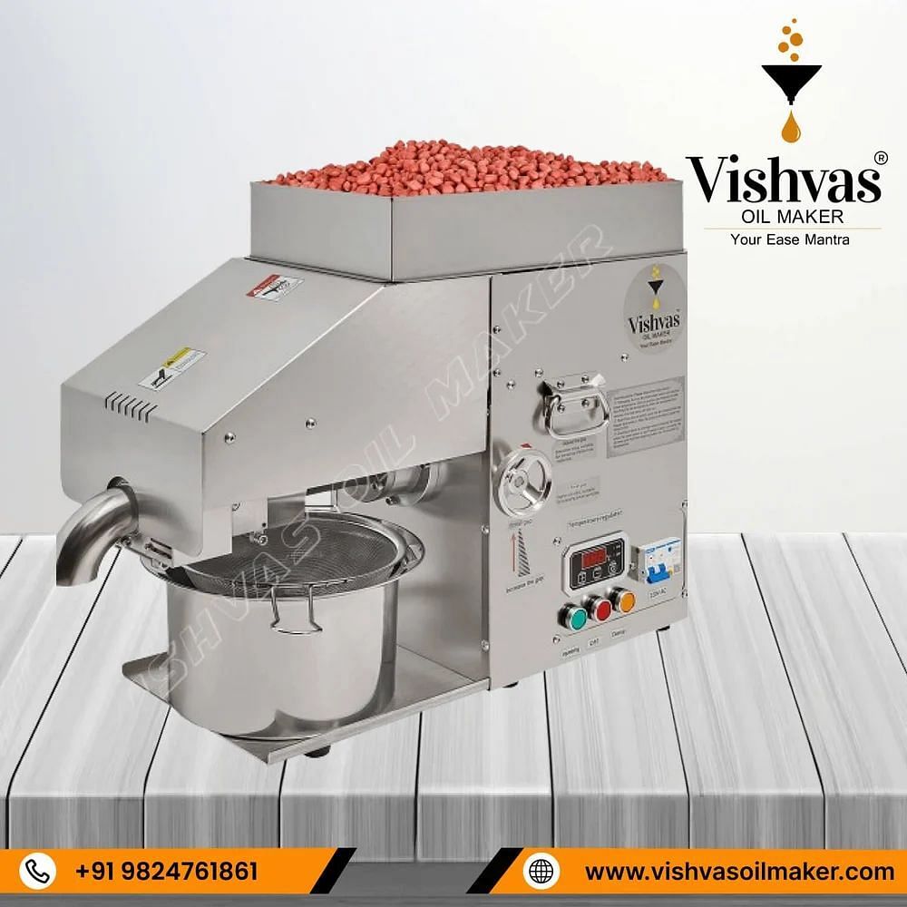 Commercial Expeller Screws Mustard Oil Manufacturer Machine, Capacity: 20 kg/hr