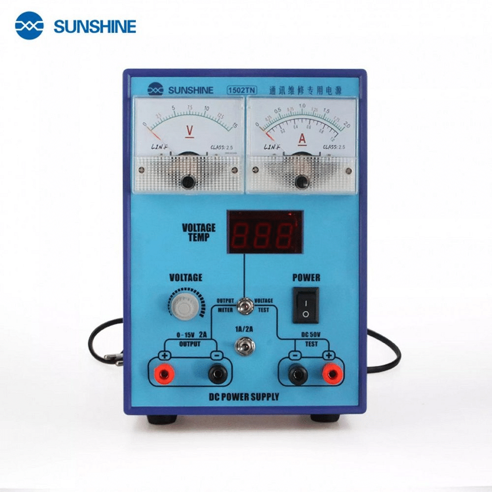 Compact Sunshine P-1502Tn 15V-2Mp Power Supply With Dual Dial Display, For MOTHERBOADS, ANALOG