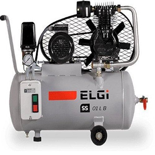 Compressor Machine, 45L 1hp 1ph SS01LB-10 TM45L Belt Driven With Electric: Elgi