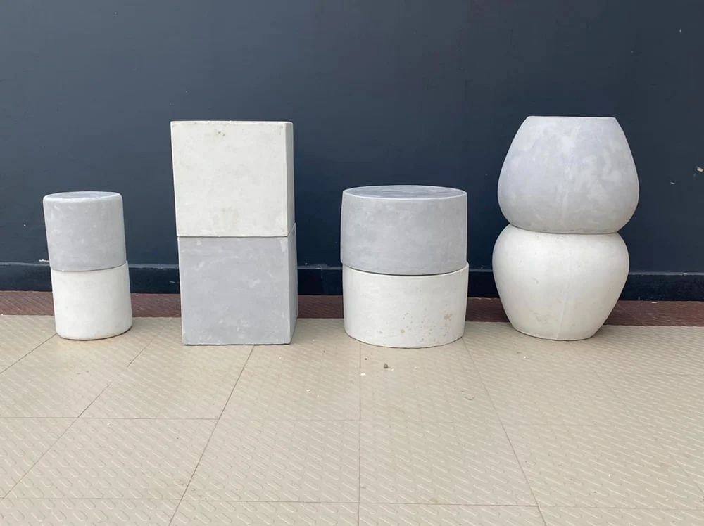 Concrete Ceramic Grc Decorative Planter Pots, For Decoration