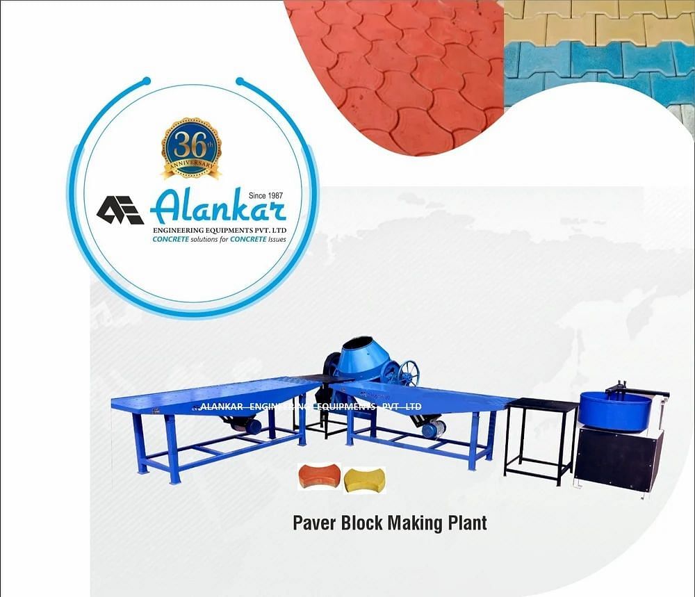 Concrete Paver Block Machine, For Brick Making, Capacity: 1000 Blocks per Hour