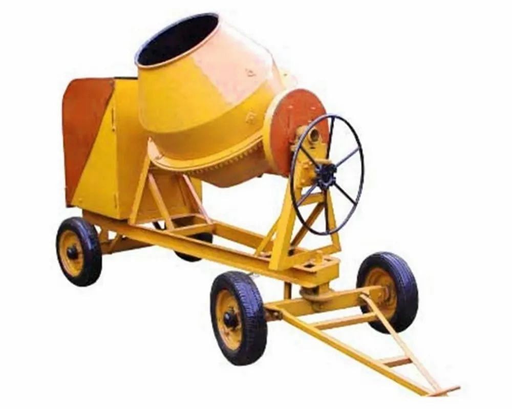 Construction Electric Engine Cement Concrete Mixer Machine, Capacity: 500 L